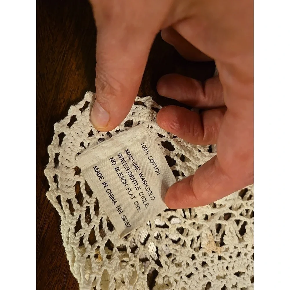 Vtg Lot‎ Crochet embroidered table linens lot, Lace , Napkins Topper